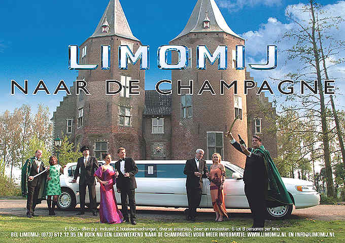 limo reizen naar de champagne